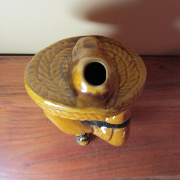 siesta man ceramic decanter vintage mexico & 6 shot glasses (about 3 oz) (W5773) - Picture 11 of 15